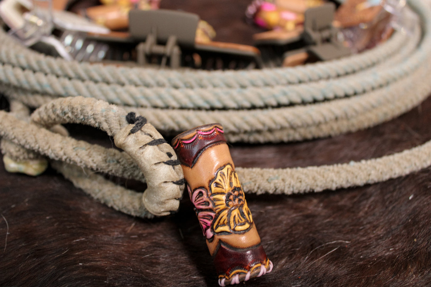 Western Flower- Chapstick Holder