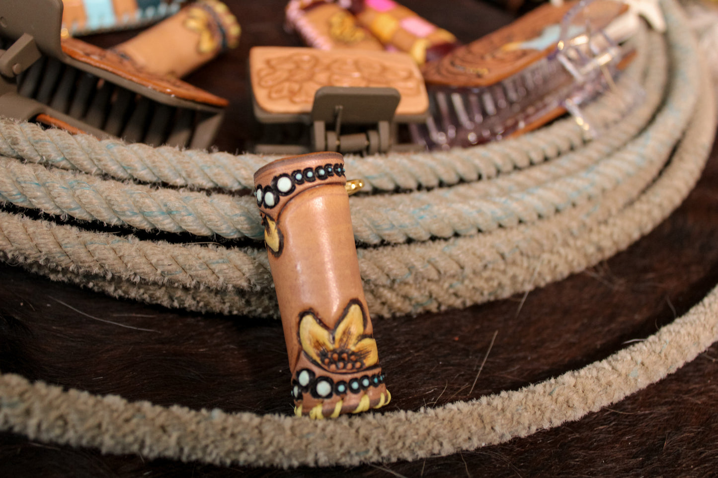 Chapstick Holder - Western Sunflower