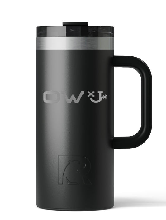 OWxJ 16 oz ceramic travel mug