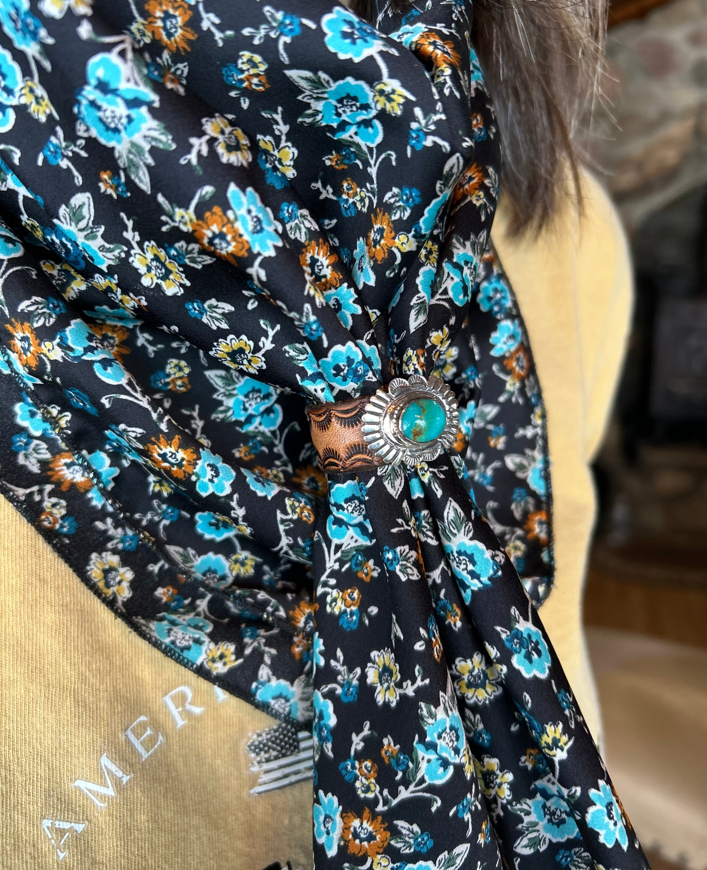 Turqoise Wild Rag Slide