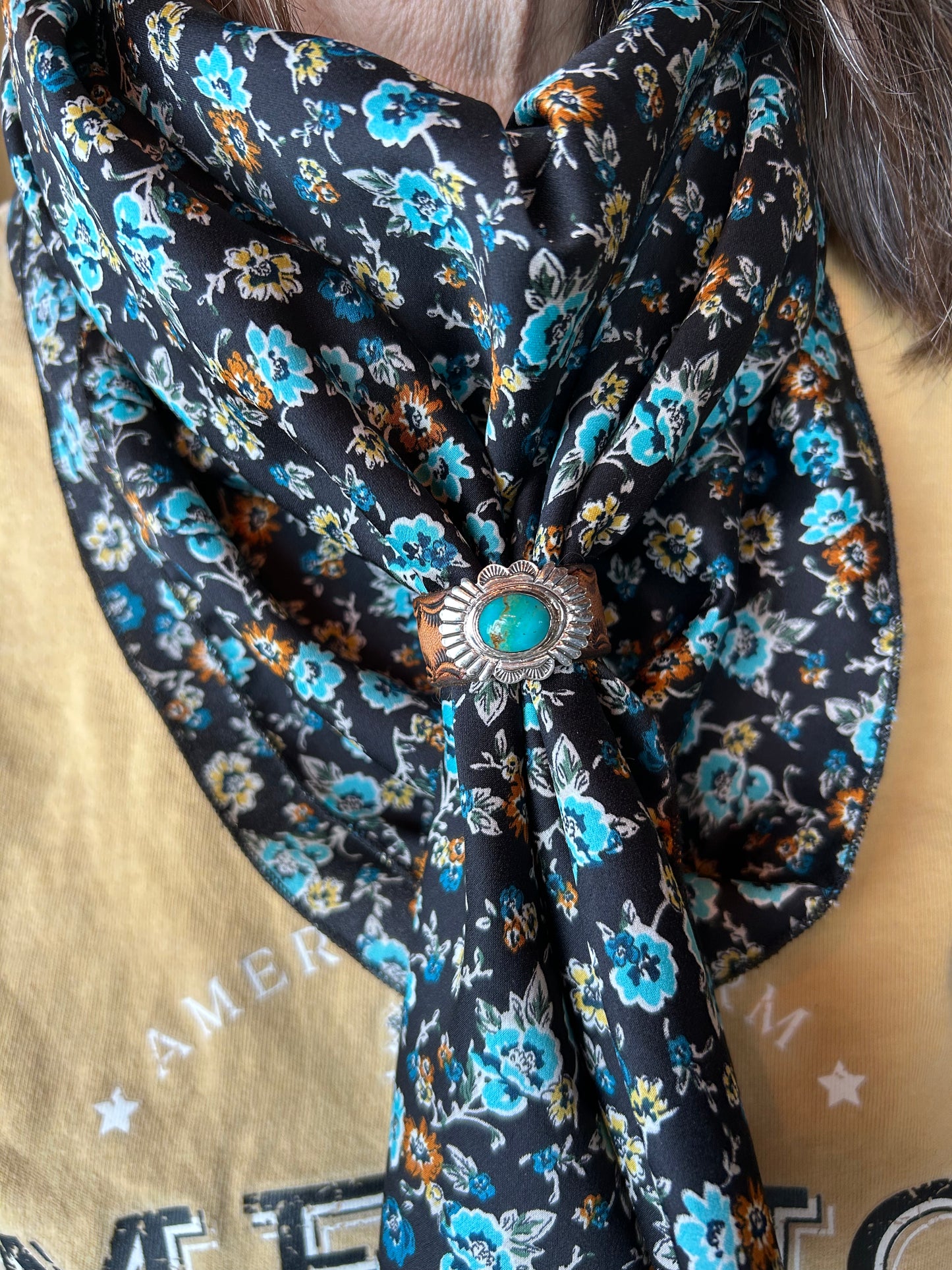 Turqoise Wild Rag Slide